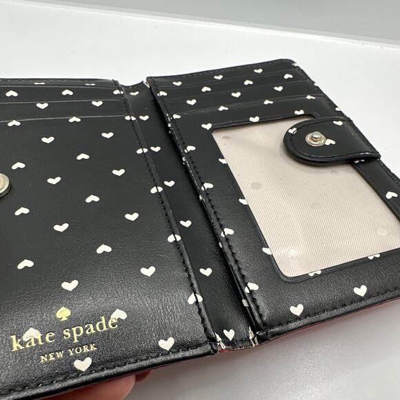 KATE SPADE New York Mikey Heirloom Red Dot Bifold Wallet - Picture 4 of 6
